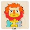 Buy cheap 10.7cm 3D Coloured Wooden Block Jigsaw Puzzle Cognitive Games ISO9001 from wholesalers