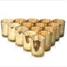 Buy cheap Mercury Glass Votive Candle Holder Speckled Gold Candle Holders for Weddings and Home Decor from wholesalers