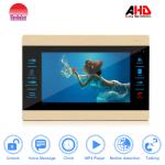 Buy cheap Morningtech Gold color 7inch touch button AHD video door phone intercom system for home from wholesalers