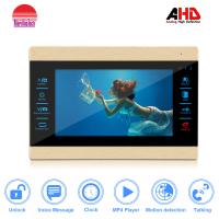 Buy cheap Morningtech Gold color 7inch touch button AHD video door phone intercom system product