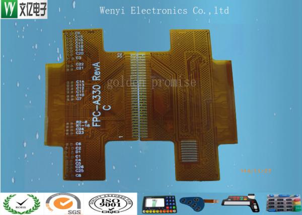 High Precision Gold finger 1 OZ Copper 0.3mm thickness 2 layer Flexible Printed