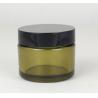 Buy cheap Cylinder PETG Green Plastic Jar Skin Care Packaging With Screw Top Lid from wholesalers