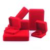 Buy cheap Custom Logo Red Velvet Jewelry Box for Stud Earrings and Necklace from wholesalers