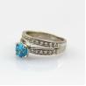 Buy cheap 925 Sterling Silver 6mm CZ Diamonds Engagement Wedding Ring(R283) from wholesalers