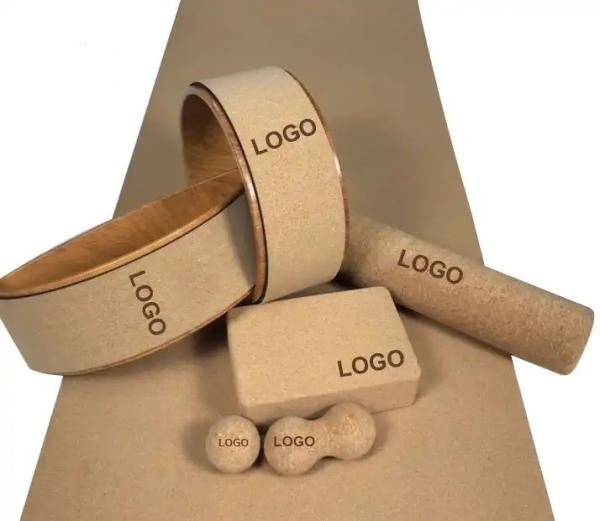 Buy cheap eco friendly gym cork yoga balls cork yoga wheel cork massage ball cork yoga mat from wholesalers