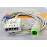 Buy cheap Compatible 12 Pin ECG Truck Cable , Patient Monitor Accessories Lightweight from wholesalers