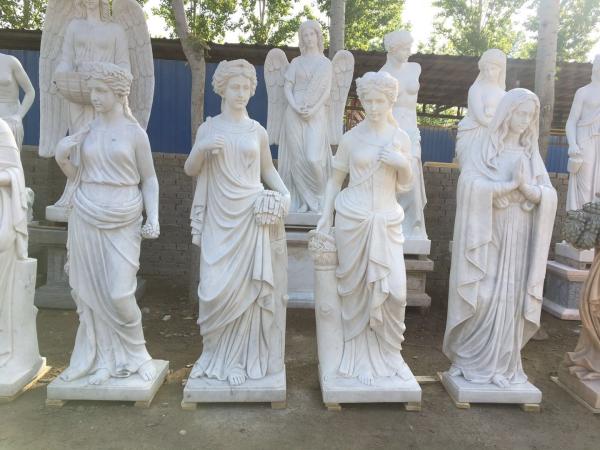 Buy cheap Indoor grace lady marble sculptures park marble stone statues ,China stone carving Sculpture supplier from wholesalers