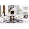Buy cheap dining room 7 seater round marble table furniture from wholesalers