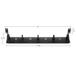 19 Inch 1U Plastic Rings Network Cable Organizer for Networking System