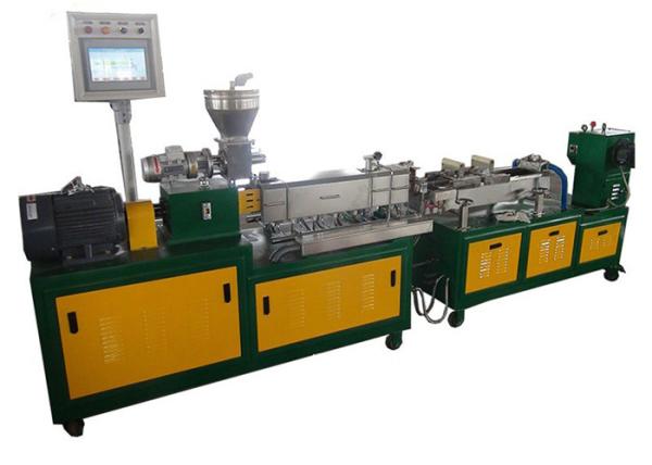 Buy cheap PLC Control Mini Twin Screw Extruder , HDPE Extruder Machine One Year Warranty from wholesalers