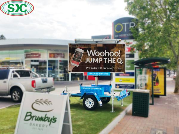 Quality Small Scale full color Car Led Display Board Advertising Screen 10000 Dots / Sqm for sale
