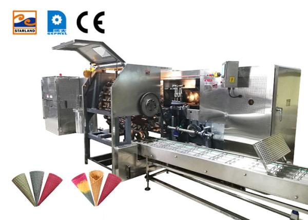 5200pcs / Hours Sugar Cone Making Machine Industrial Ice Cream Cone Production