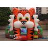 Buy cheap 25'x18' indoor big tiger inflatable toddler bouncy castle made of lead free material for family backyards from wholesalers