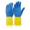 Buy cheap Biolor Latex Household Gloves Flock Lined Kitchen Dishwashing Rubber Gloves from wholesalers