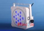 Battery Operated Outdoor Lights , Portable Stage Lighting RGBWA + UV Six In One