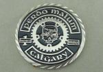 3D Rope Edge Antique Metal Coin Hard Enamel Silver Policeman Coin Souvenir