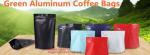 Aluminum foil lined kraft paper square block bottom coffee one-way valve packing