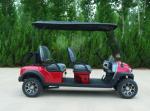 New Lifted REd Electric Golf Cart With Disc Brake And Lithium Battery Max Speed