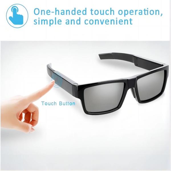 Buy cheap 1080P Body Worn Camera Hidden Video Glasses 80° Angle For Motorcycling Trekking Climbing from wholesalers