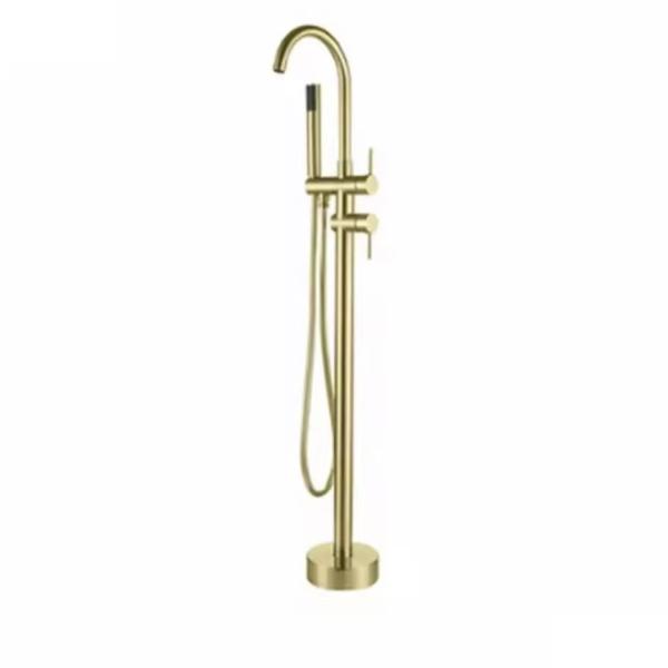 Buy cheap Commercial Deck Mount Tub Faucet Brass Brushed Gold Bronze Custom from wholesalers