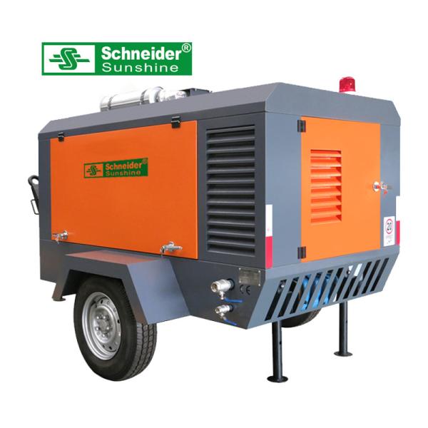 Buy cheap 7.5 m³/min Portable Screw Air Compressor 2400 r/min For Road Construction from wholesalers