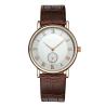 Buy cheap Fashion Stainless Steel Watches with Leather strap / quartz wrist watch for men , ultra - thin case from wholesalers