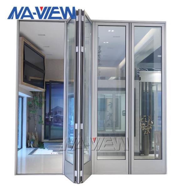 Buy cheap Waterproof Bifold Glass Windows Grey Aluminium Folding Windows from wholesalers