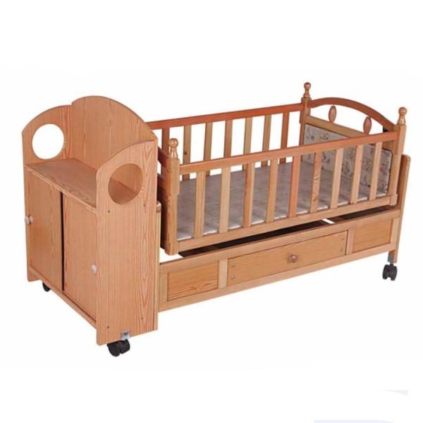 Buy cheap Wooden Automatic Baby Swing Bed Crib from wholesalers