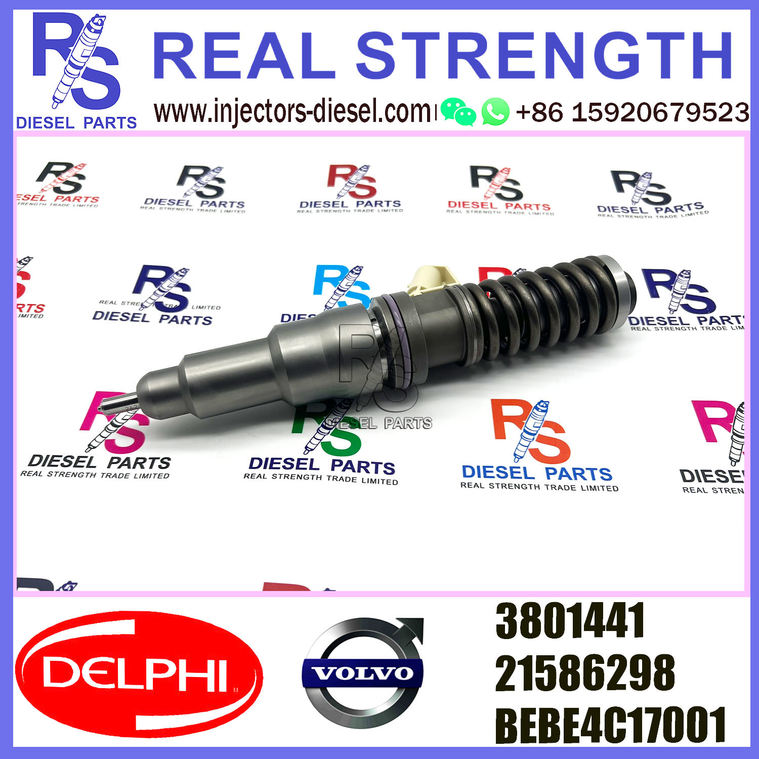DELPHI 2pin injector 21586298 3801441 BEBE4C17001 Diesel pump Injector V-O-L-V BEBE4C17001 E1 for V-O-L-V PENTA