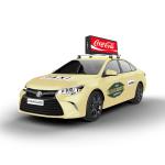 Cab Screens Automotive LED Signage Displays Low Cost, Vivid Taxi Roof LED