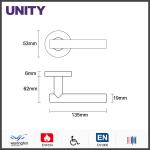 Stainless steel modern entry door handle for interior/exterior doors