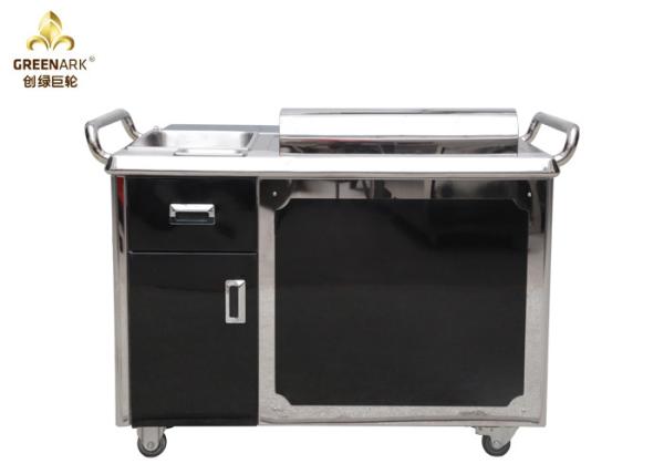 Quality Black Japanese 1200mm Teppanyaki Grill Cooking Equipment / Restaurant Electric Teppanyaki Plate for sale