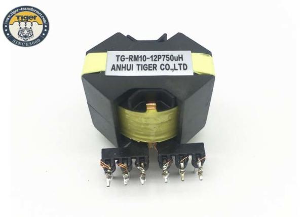Buy cheap Electronic Magnetic High Frequency Transformer 750uH Inductance P4 RM10 from wholesalers