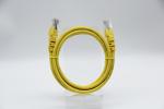 Yellow Cat5E Ethernet Patch Cable UTP 24AWG CCA High Speed Transmission Cable