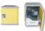 Plastic ABS Laptop Charging Cabinet 5 Tier For School Yellow / Blue / Beige