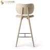 Buy cheap 97cm Height Contemporary Bar Chairs Solid Wood Club Chair Bar Stools from wholesalers