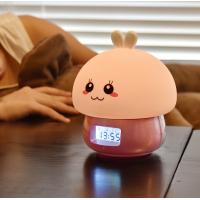 Buy cheap DC5V Silicone Night Light Alarm Clock 1000mA Battery For Kids product