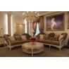 Buy cheap French-type Furniture made by Wooden Carving Frame with Upholstery Sofa Set from wholesalers