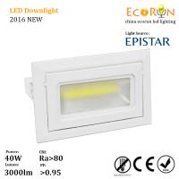 Buy cheap indoor ac85-265v 30w 40w epistar cob rectangular downlight recessed with ce rohs product