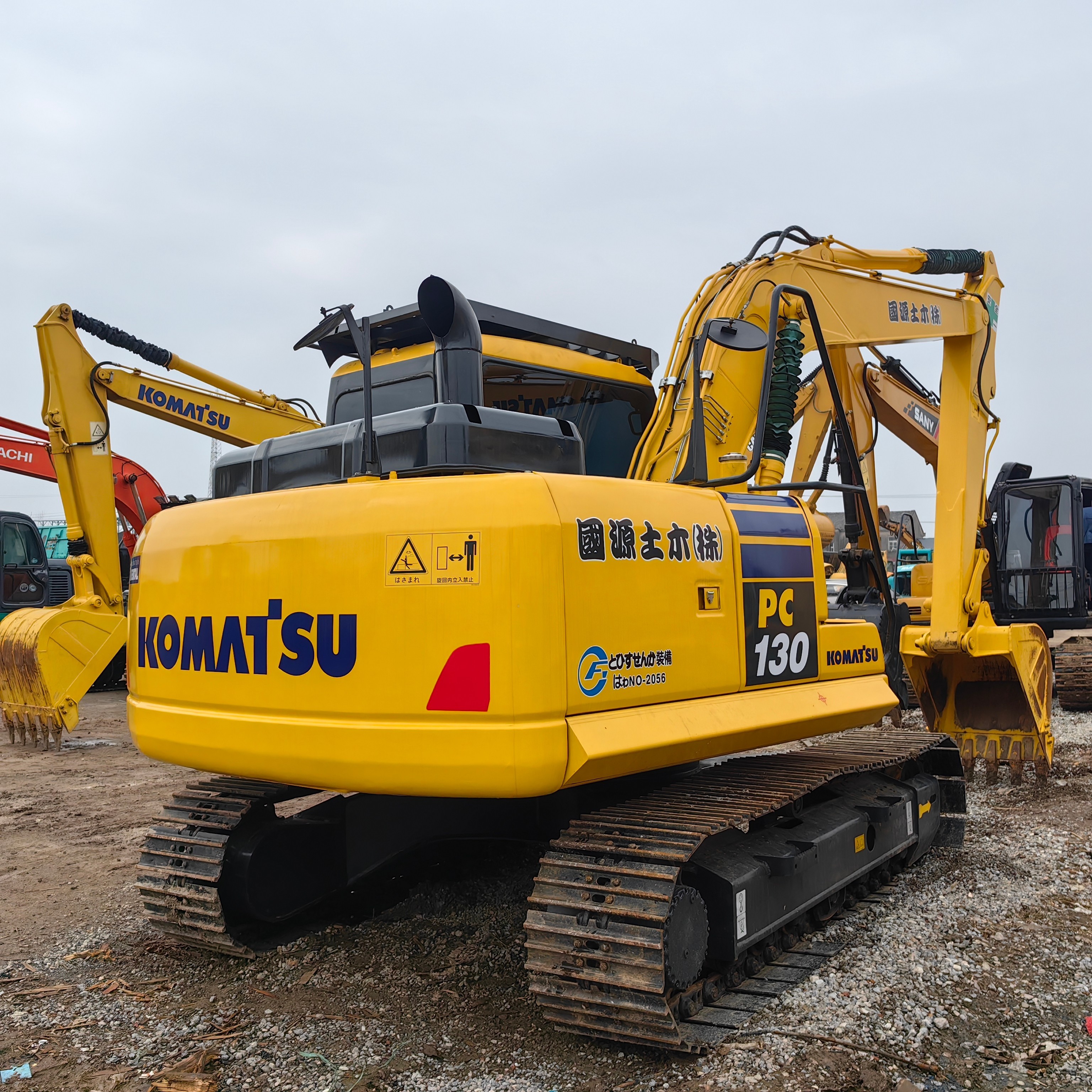 Used Komatsu PC130 Crawler Excavators 13Ton Construction Large Digger Machinery
