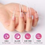 500PCS Half Cover False Nails Tips ABS Natural 11 Sizes Lady French Acrylic