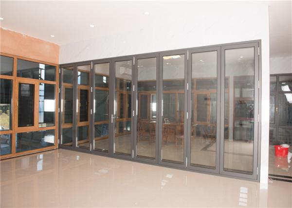 Buy cheap Office Floor Aluminium Glass Window Gray Subframe Powder Coated Waterproof from wholesalers