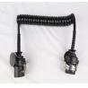 Buy cheap Precision EBS Trailer Cable 7 Cord Plug Coil Cable 24v Black Color ISO/TS7638 from wholesalers
