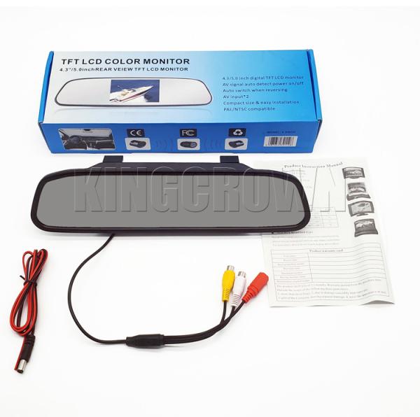 Buy cheap IP67 Rear View Mirror Reverse Camera Parking Monitor 300cd/ M2 Brightness from wholesalers
