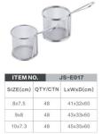 stainless steel cylinder mini chips frying basket fine mesh deep fat fryer
