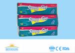 Hypoallergenic Maternity Sanitary Pads With Wings For Night Use , CE ISO Listed