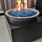 Outdoor Corten Steel Firepit Propane Fire Pit Set Burner Natrual Gas Firepit