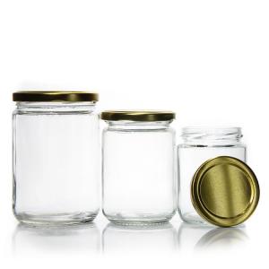 Wholesale Wholesale Empty 8Oz 16Oz 24Oz Preserving Honey Pickles Kitchen Glass Storage Jars With Sealed Lid from china suppliers
