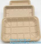 Dishes Plates Eco Friendly Dinnerware Blister Packaging Resturant Serving Tray