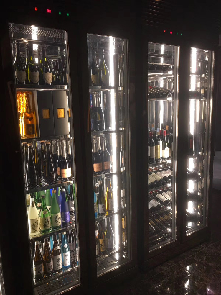 Digital Control Wine Display Cooler For Business Hotel